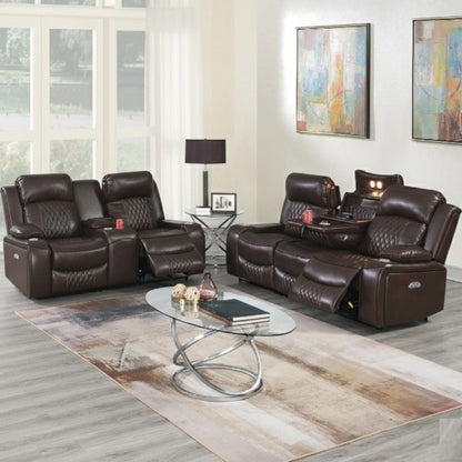 Power Motion Living Room Set With USB Port, Adjustable Headrest, Cup Holder Home Essentials