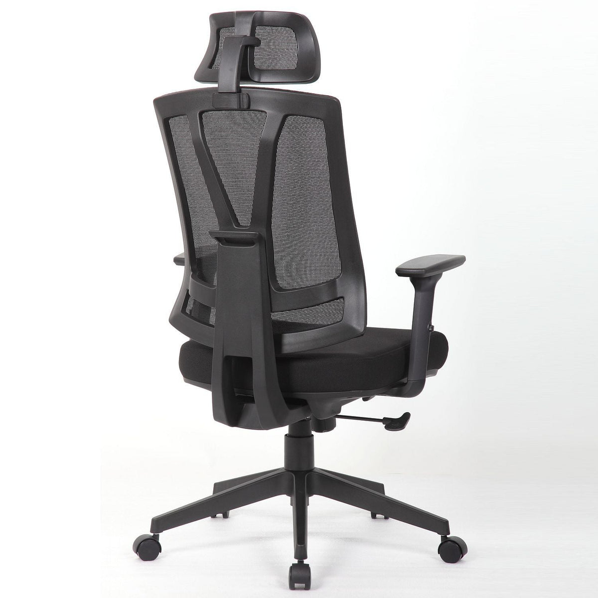 Office Chair With Adjustable Headrest & Back, High Back Swivel - Black Home Essentials