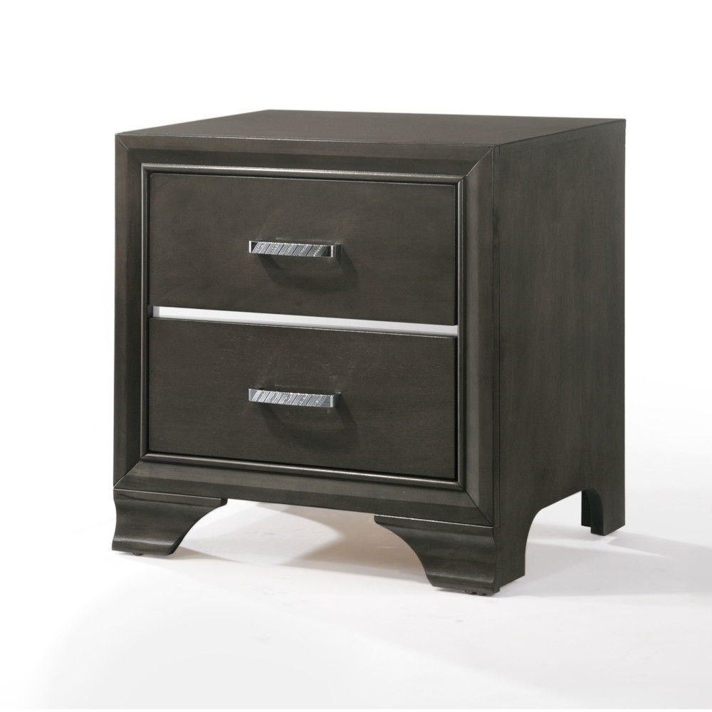 Carine II - Nightstand - Gray Acme
