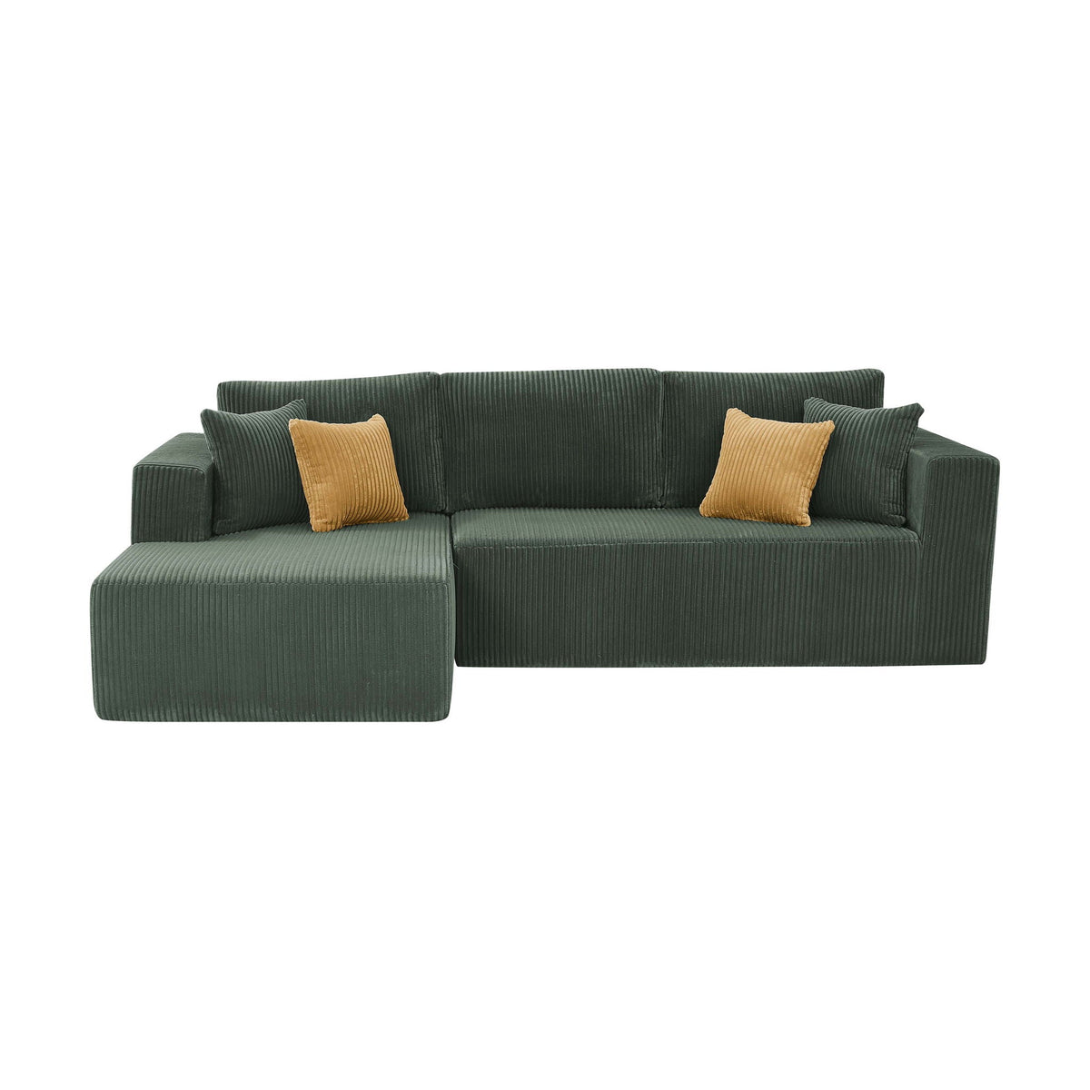 L - Shape Full Compressed Upholstered Sectional Home Essentials