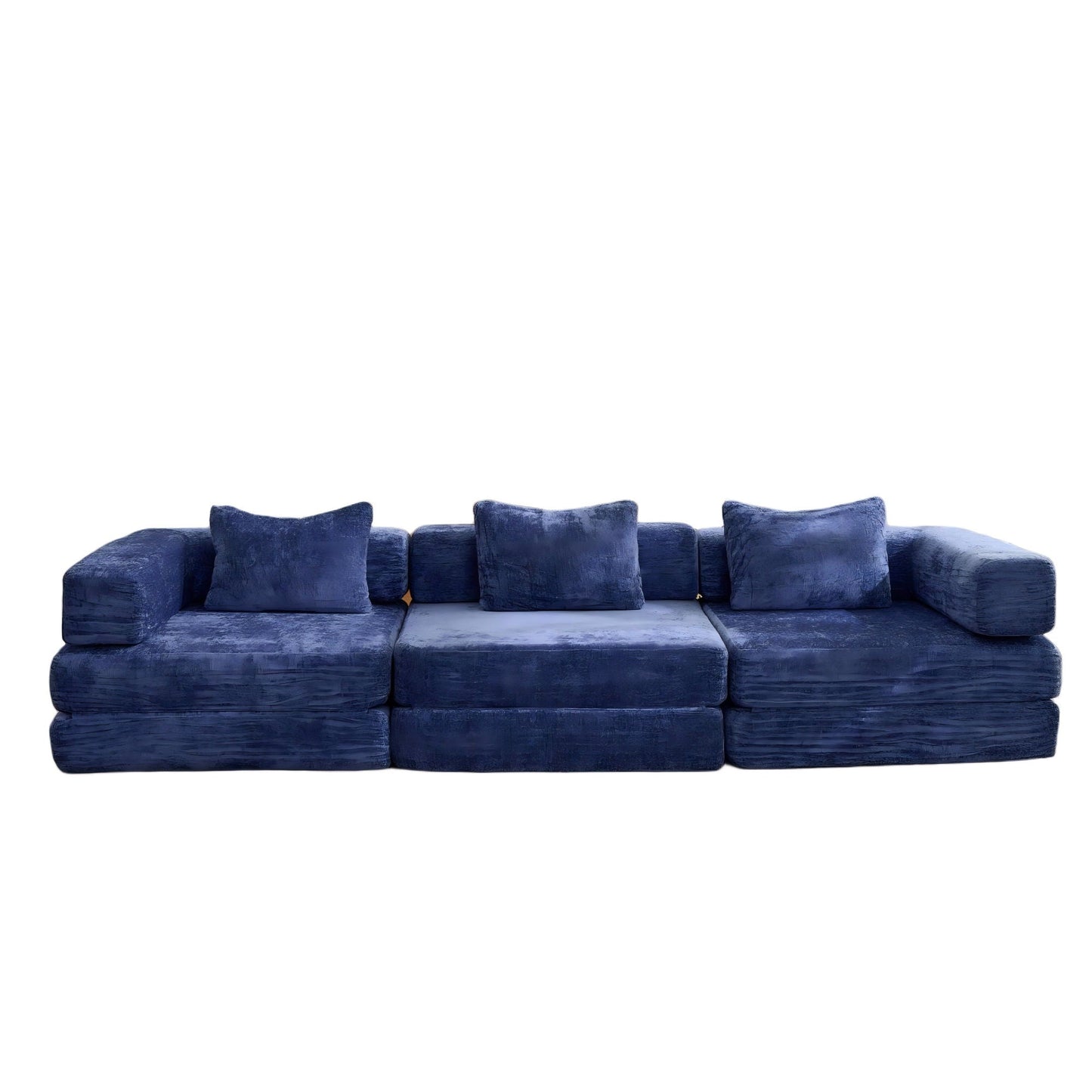 Convertible Floor Sofa Bed, Boneless Modular Sectional Sofa For Living Room Home Essentials