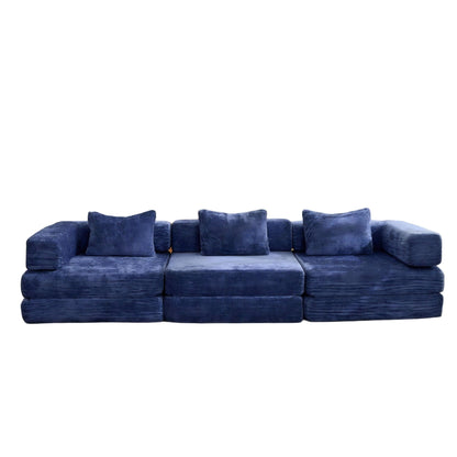 Convertible Floor Sofa Bed, Boneless Modular Sectional Sofa For Living Room Home Essentials