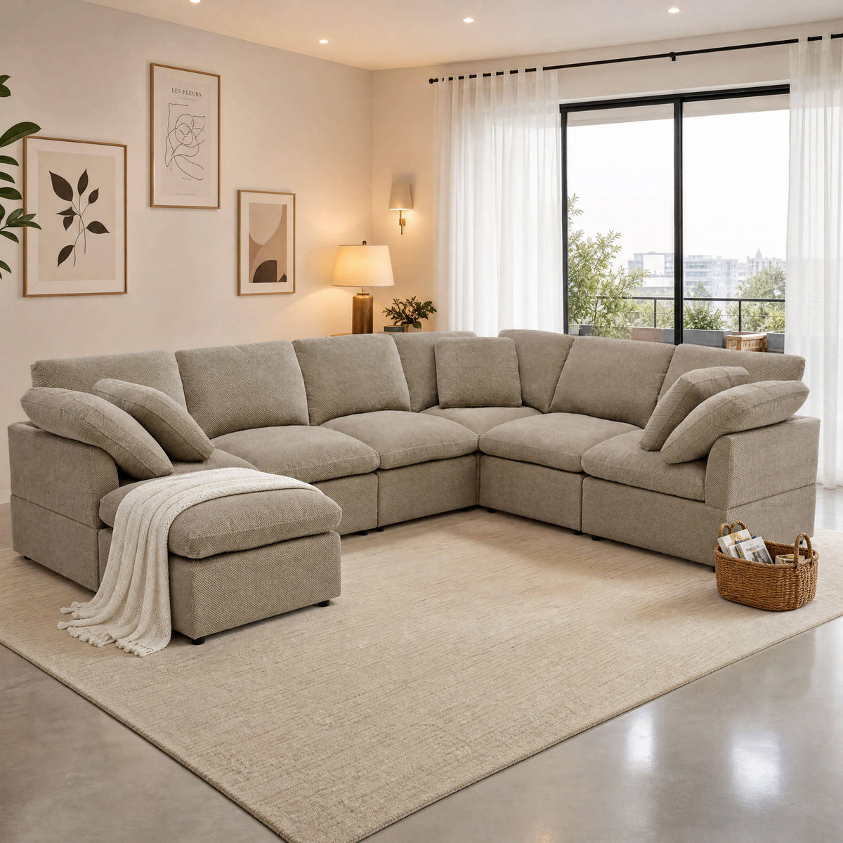 Modular Cloud Sofa, Freely Configurable Corner Home Essentials