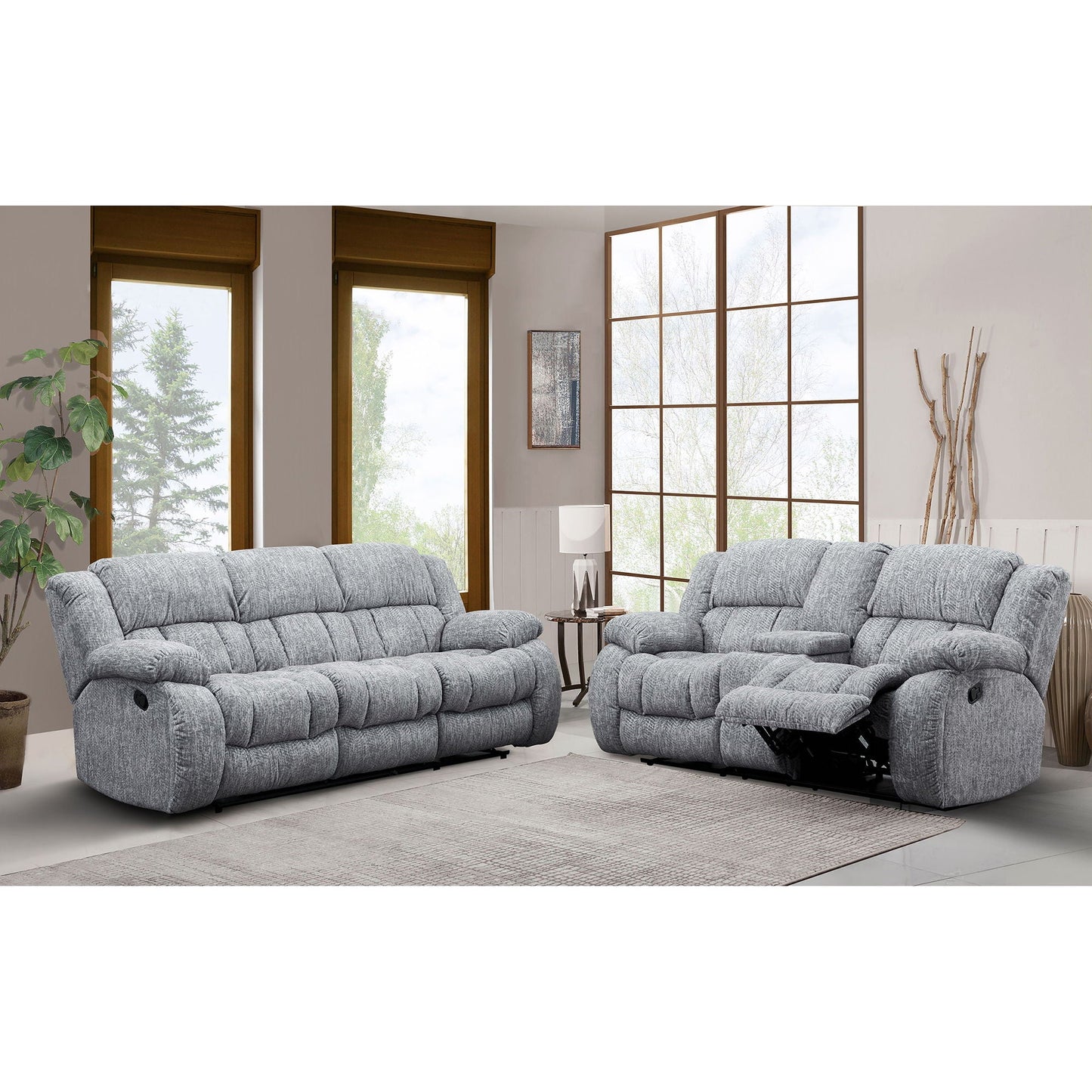 Stonic - Design Reclining Set Global Furniture USA