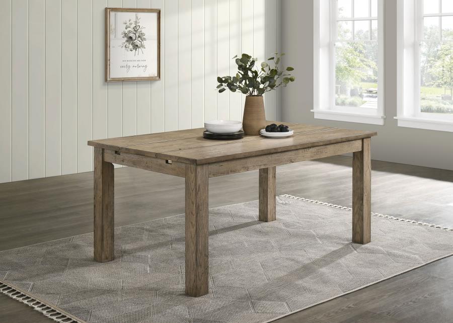 Cardova - 87" Solid Wood Extension Dining Table - Vineyard Oak Coaster Fine Furniture