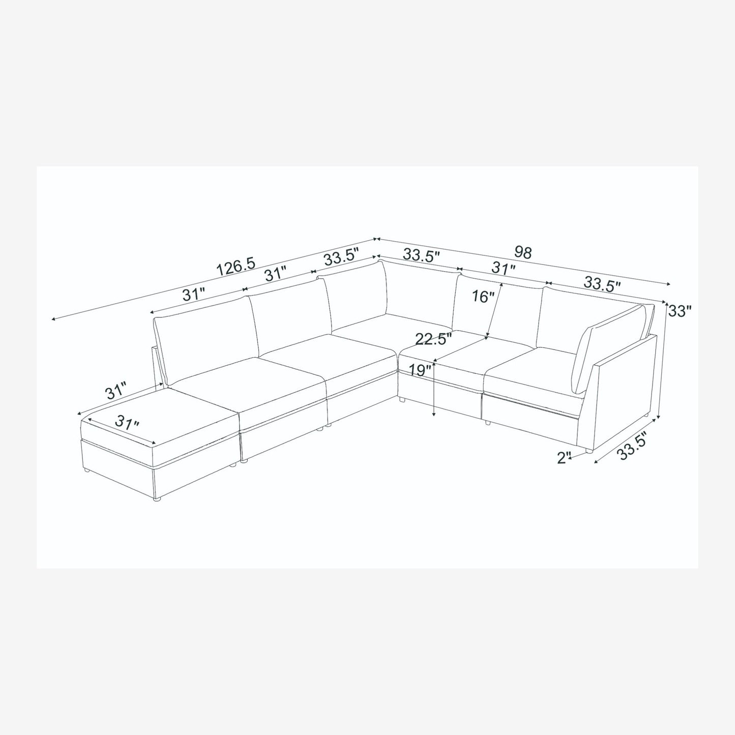 Reversible Modular Sectional & Custom Configuration And Premium Upholstery - Dark Green Home Essentials