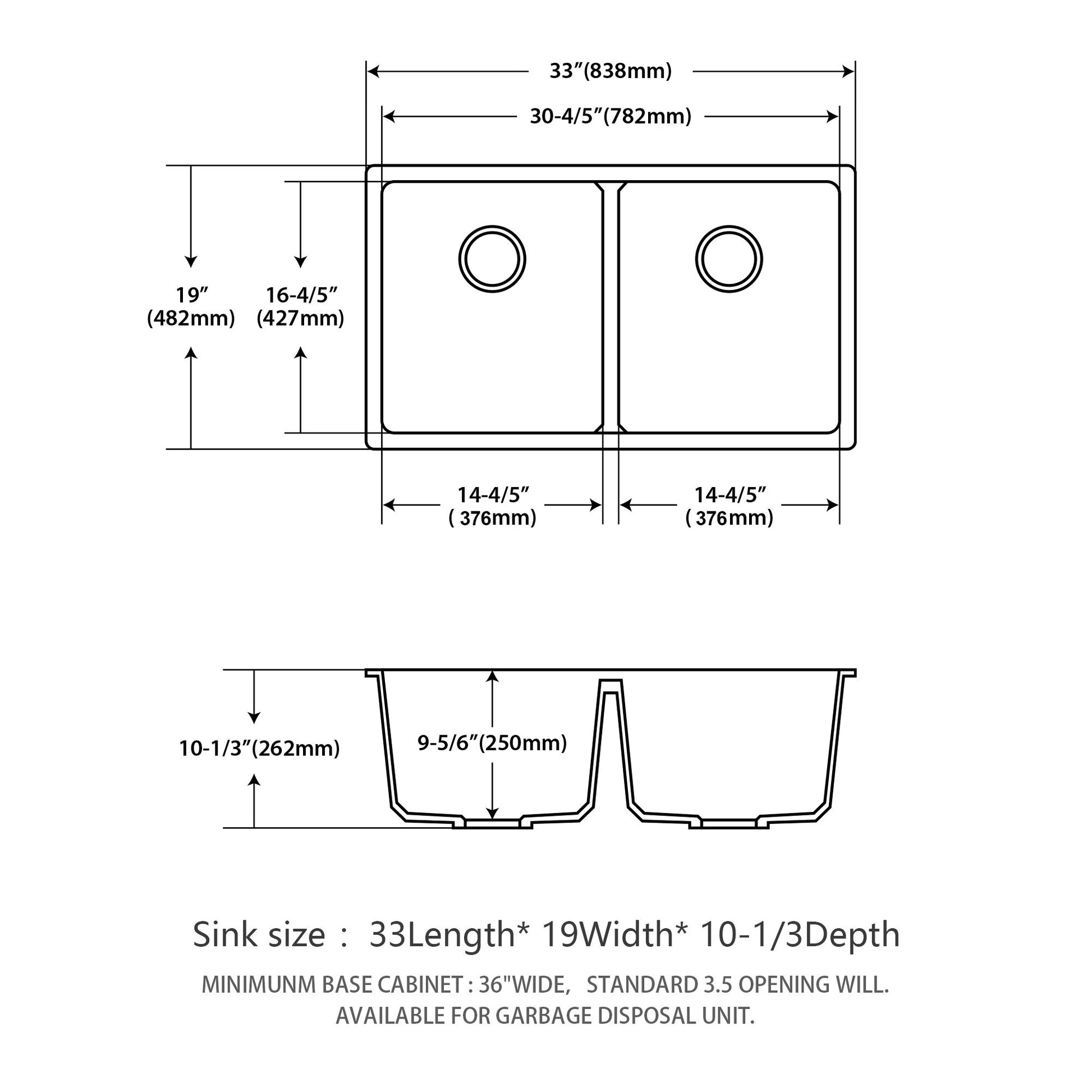Granite Composite Double Bowl Undermount Kitchen Sink Daily Nest