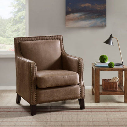 Shasta - Accent Chair With And Nail Buttons - Brown JLA