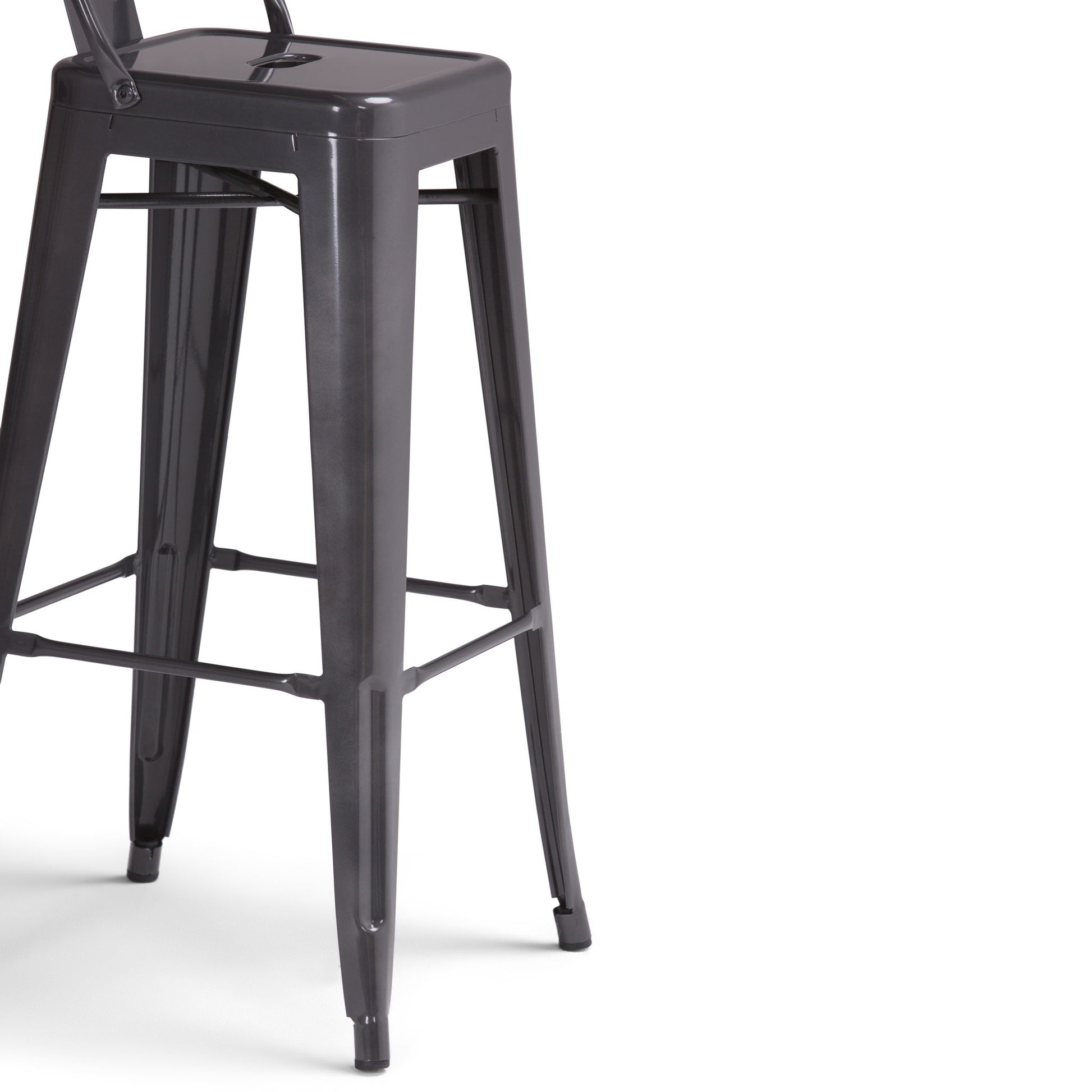 Rayne - Curved Back Metal Stool (Set of 2) Simpli-Home