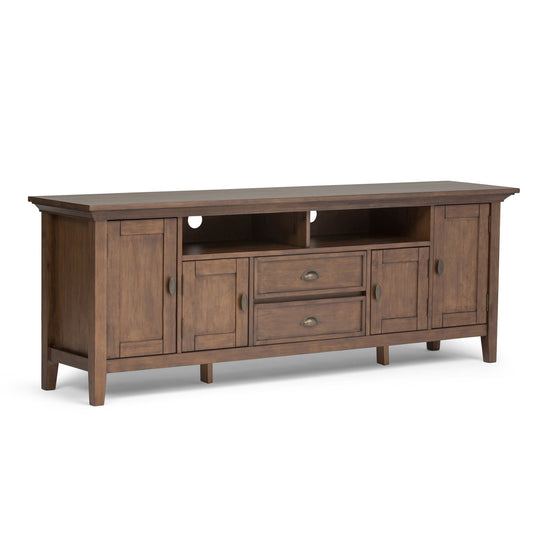 Redmond - TV Media Stand - Rustic Natural Aged Brown Simpli-Home