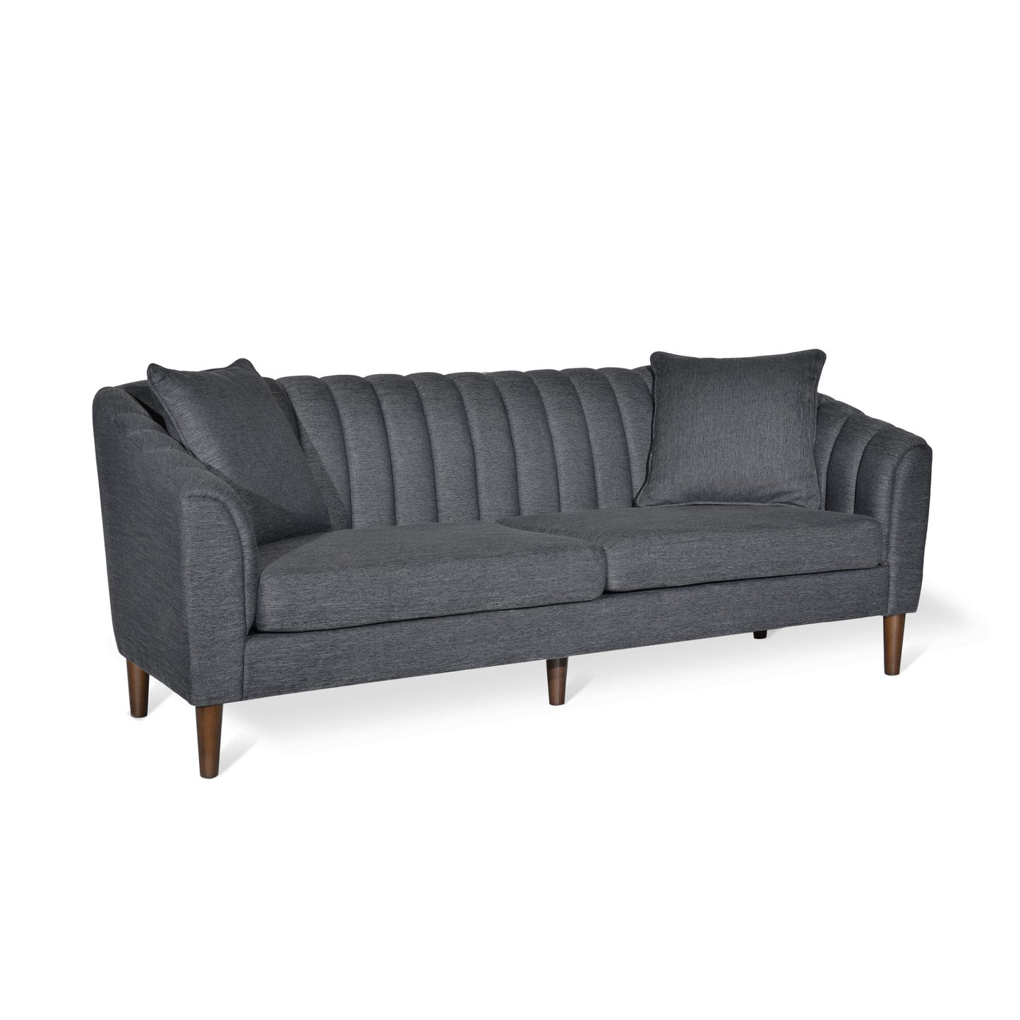 Contemporary 3 Seater Sofa With Accents Noble House