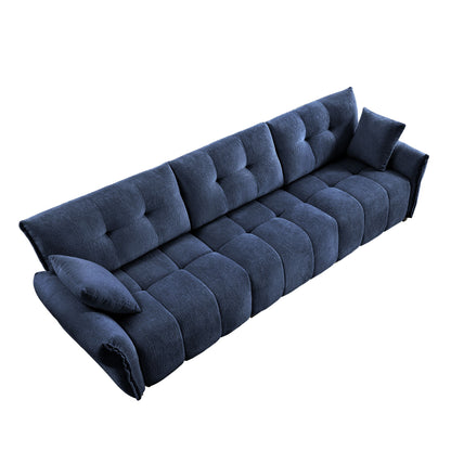Modern Sofa & Pillows, Textured Cover, High Rebound Cushions Home Essentials