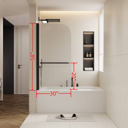 Bathtub Shower Door With 6mm Tempered Glass Daily Nest