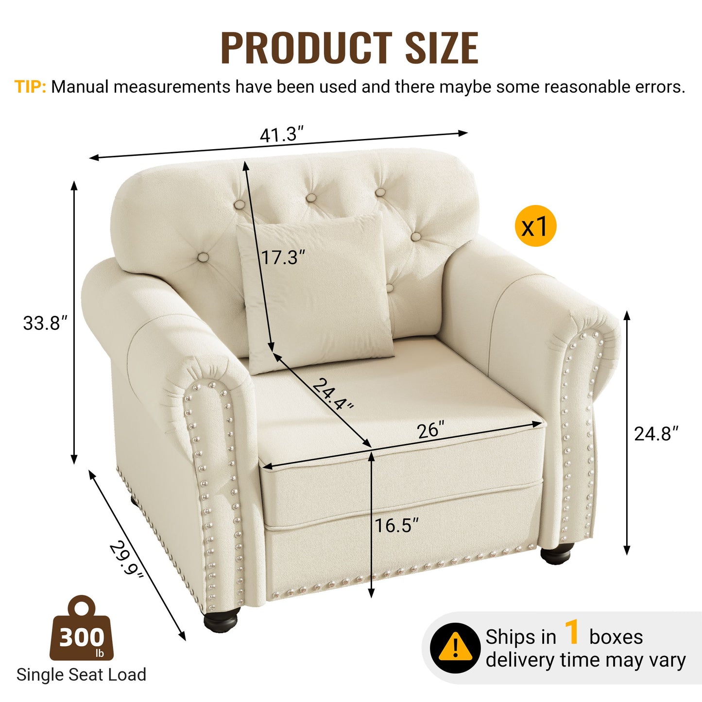 Upholstered Sofa With Nailhead Trim And Rolled Armrests Home Essentials