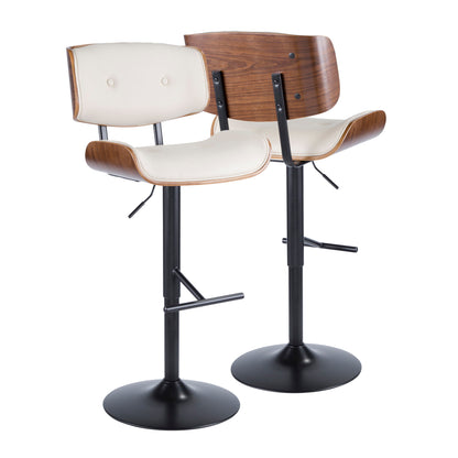 Lombardi - Mid Century Modern Adjustable Barstool Lumi Source