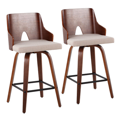 Ariana - Mid Century Modern Counter Stool (Set of 2) Lumi Source