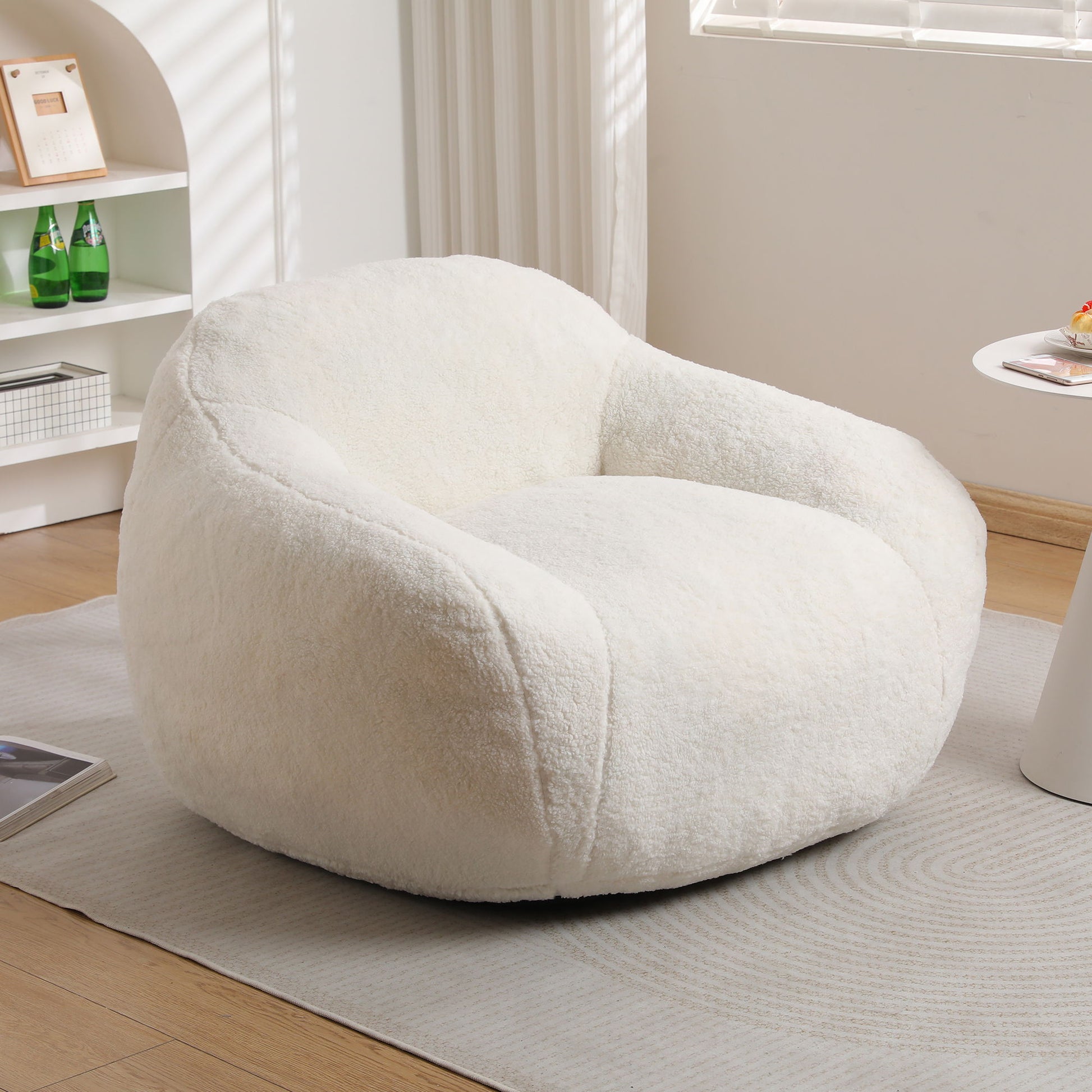 Giant Bean Bag Chair, Spacious Memory Foam With Armrests Home Essentials