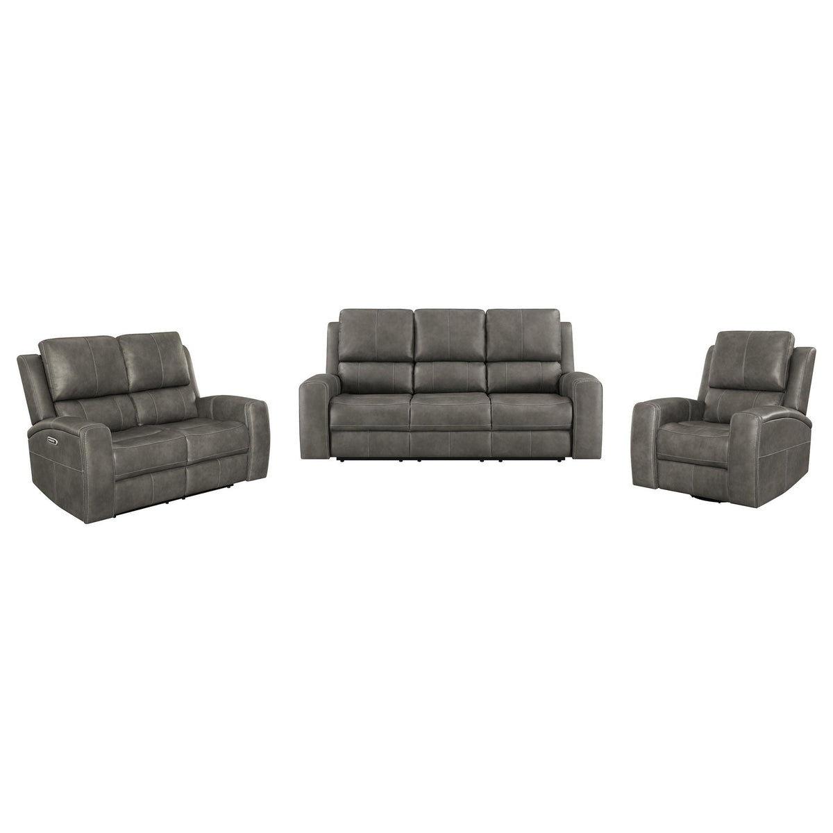 Boyce - Triple Power Reclining Sofa Set With Independent Headrest Furniture Max