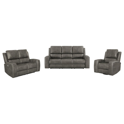 Boyce - Triple Power Reclining Sofa Set With Independent Headrest Furniture Max