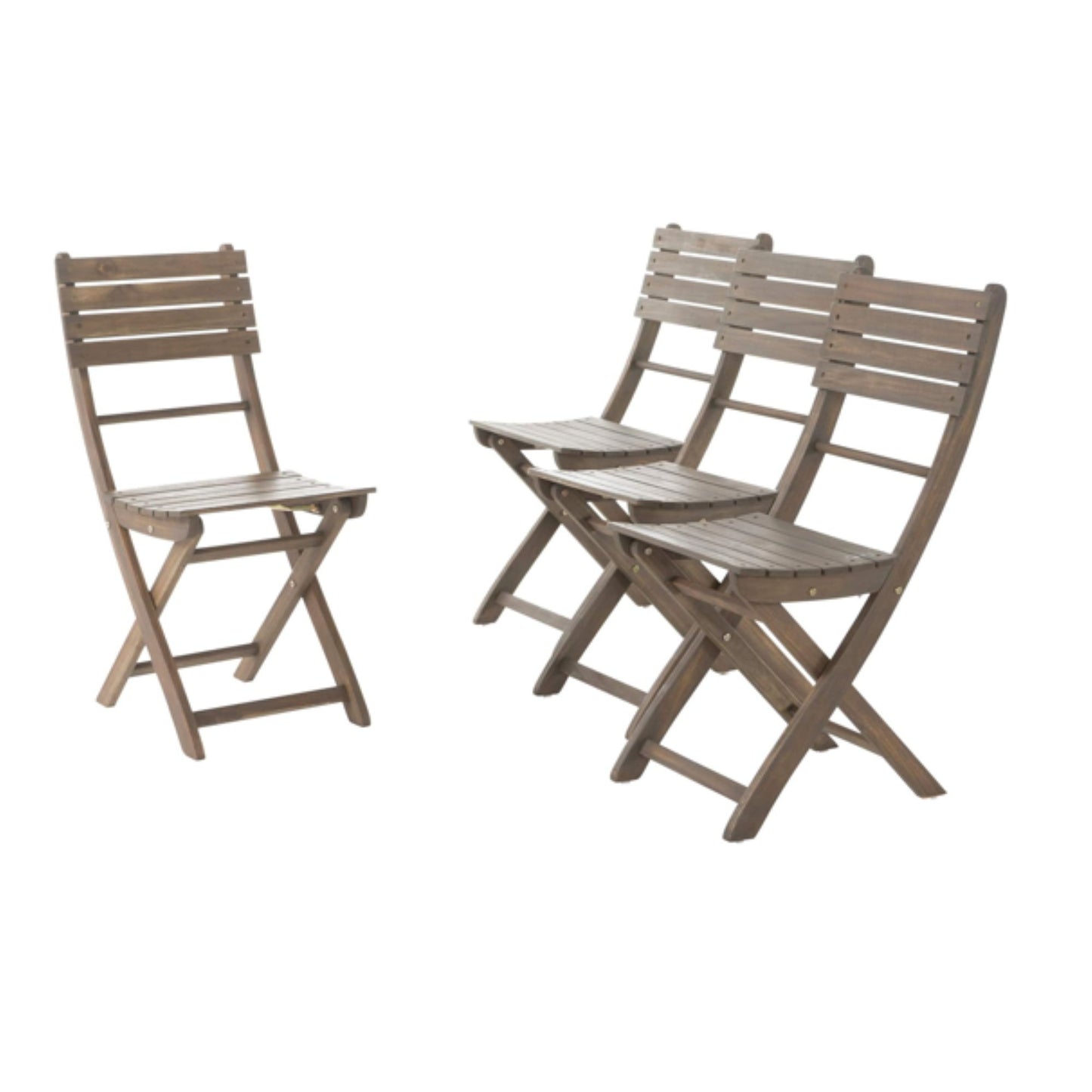 Positano - 4 Piece Foldable Chair - Gray Noble House