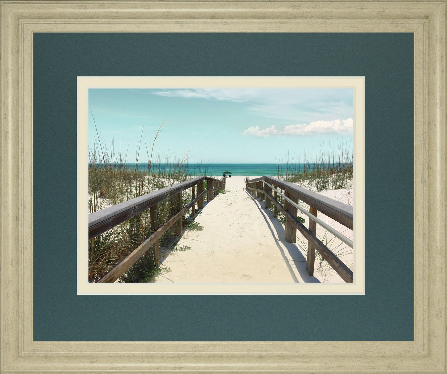 Welcome To Paradise By Nan - Framed Print Wall Art - Beige