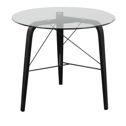 Trilogy - Contemporary Round Dinette Table Lumi Source