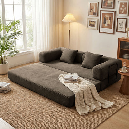 Convertible Sofa Bed With Removable Pillows Home Essentials