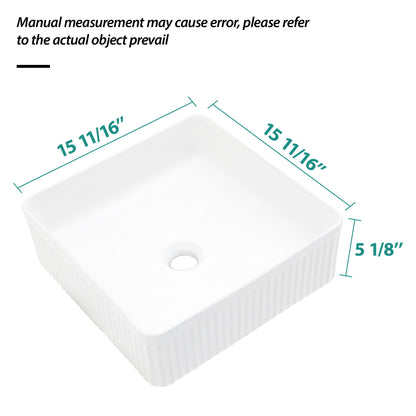 Modern Ceramic Rectangular Vessel Bathroom Sink Daily Nest
