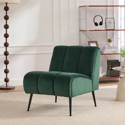 Upholstered Armless Chair For Living Room Home Essentials