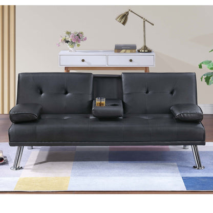 Adjustable Sofa With Fold Down Table And Cup Holders Home Essentials