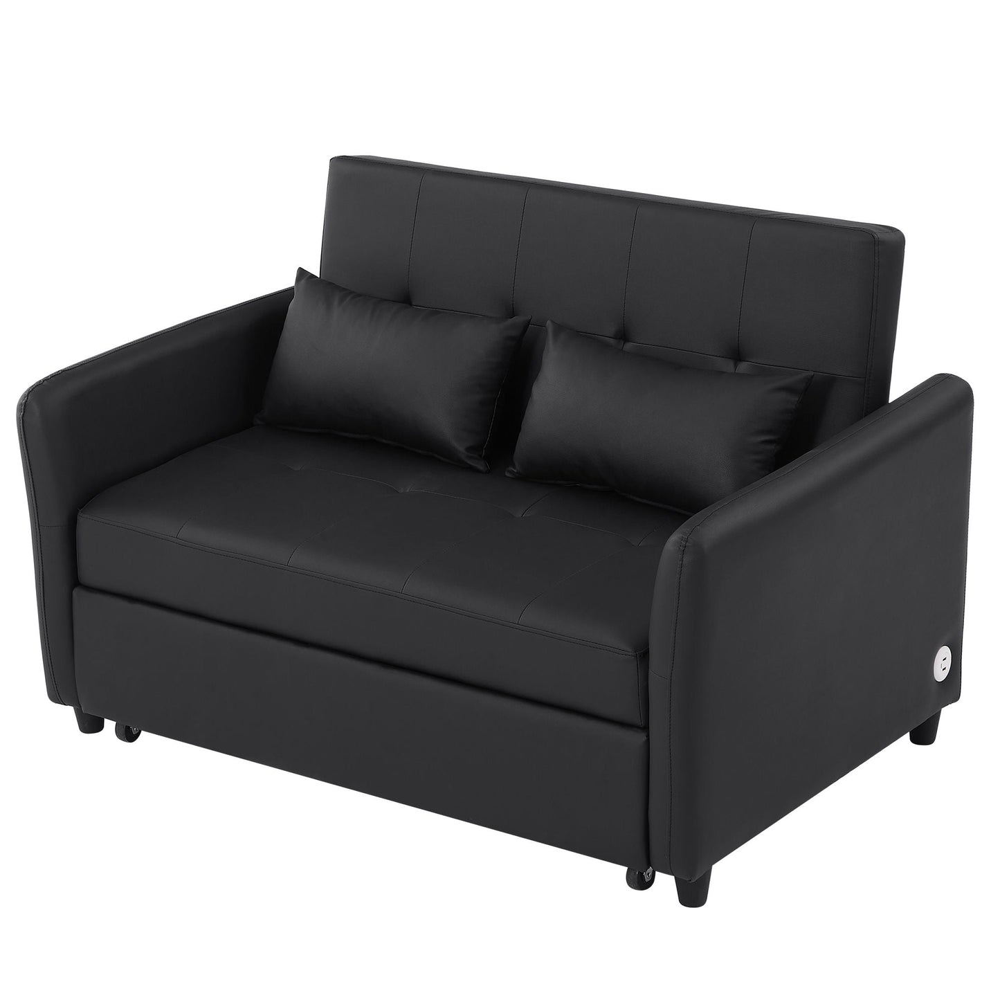 Convertible Sleeper Bed, Adjustable Oversized Armchair With 3 USB Ports Hearth and Haven