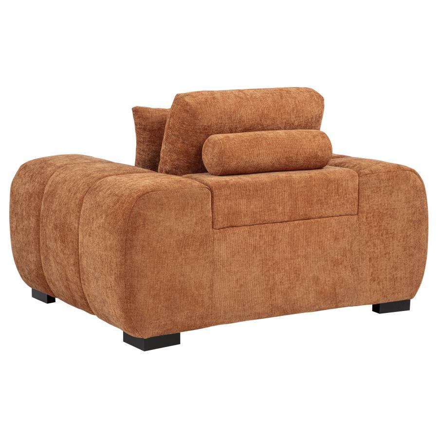 Octavia - Fabric Upholstered Track Arm Accent Chair Coaster Fine Furniture