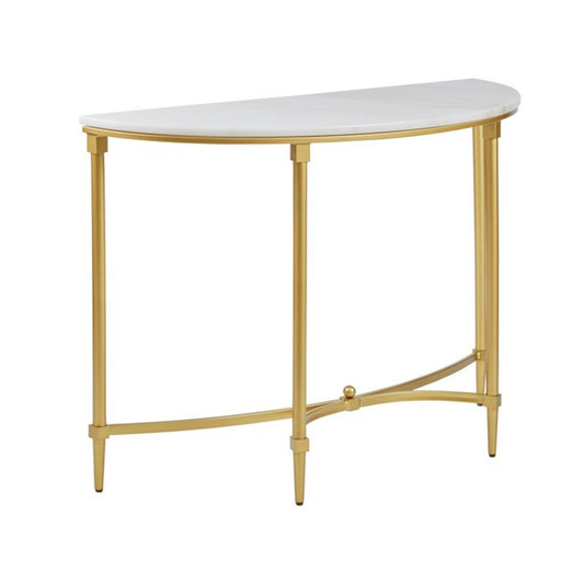 Bordeaux - Console Table - White / Gold JLA