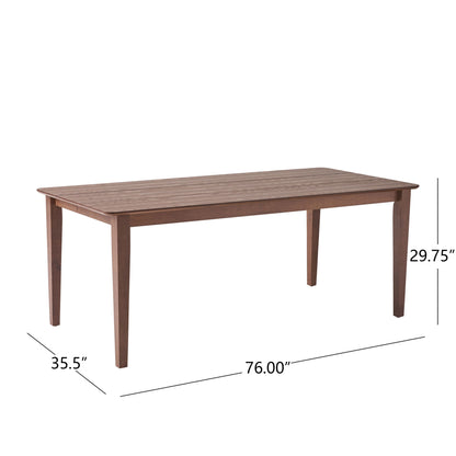 Farmhouse Charm Dining Table With Square Leg Noble House