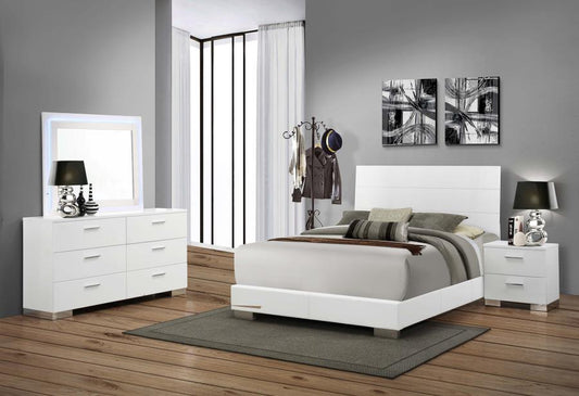 Felicity - Bedroom Set With LED Mirror CoasterEssence