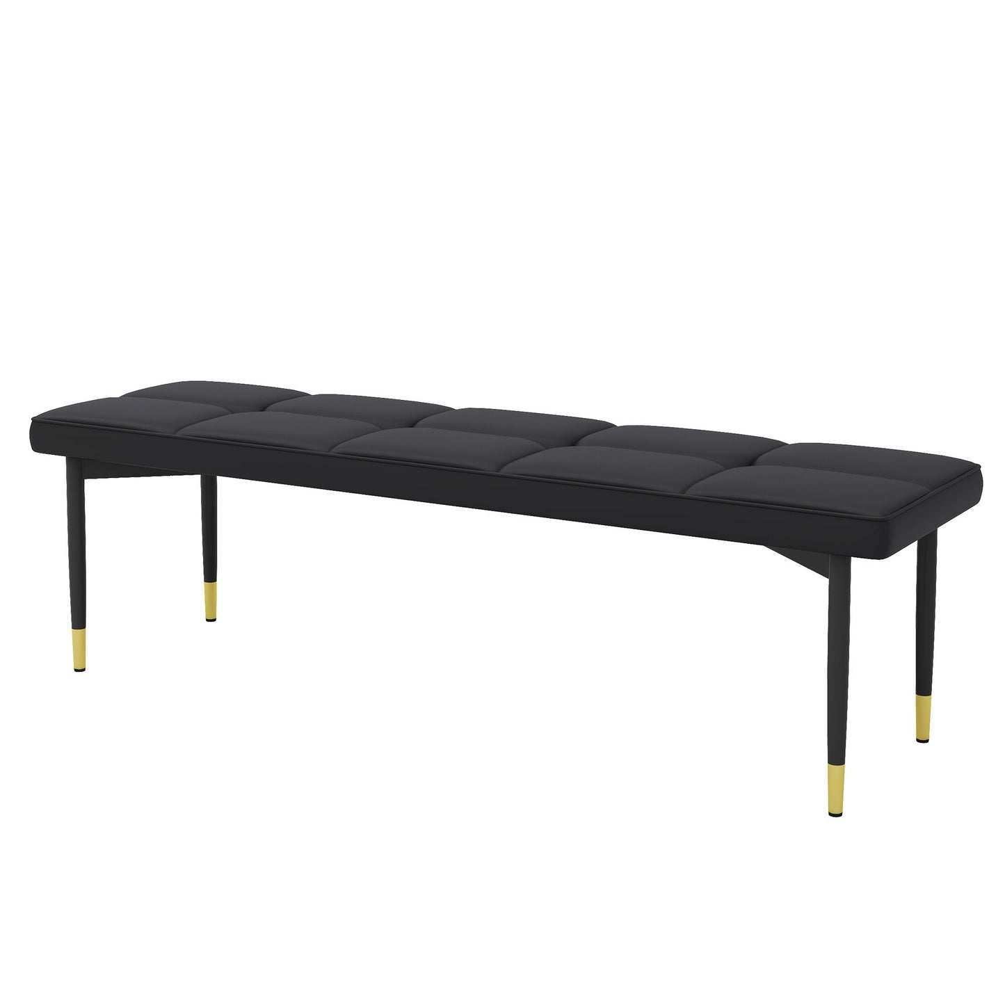 Multifunctional Shoe Bench With Faux Cushion - Black Home Essentials