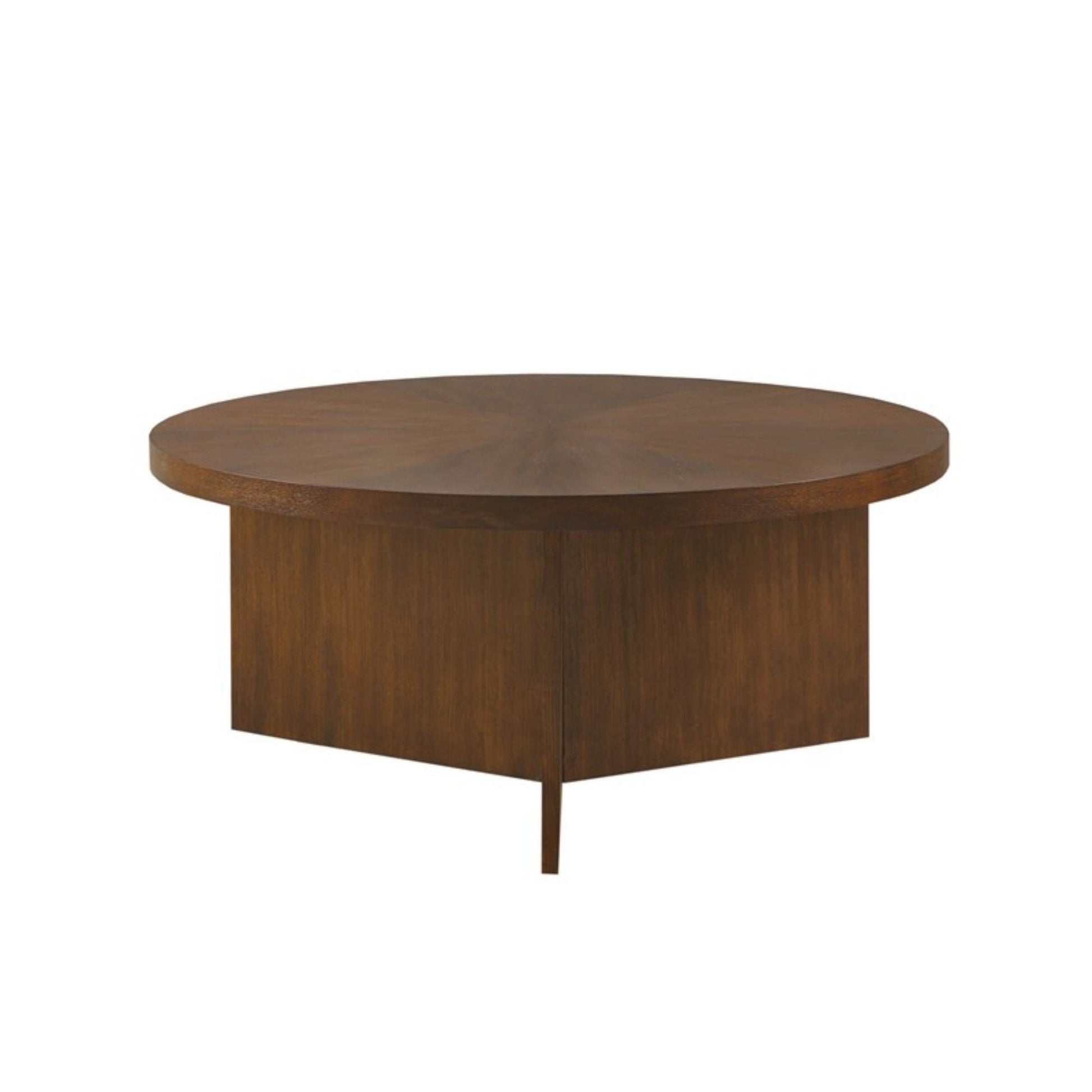 Round Coffee Table With Solid Veneer Top JLA