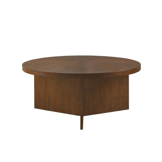 Round Coffee Table With Solid Veneer Top JLA