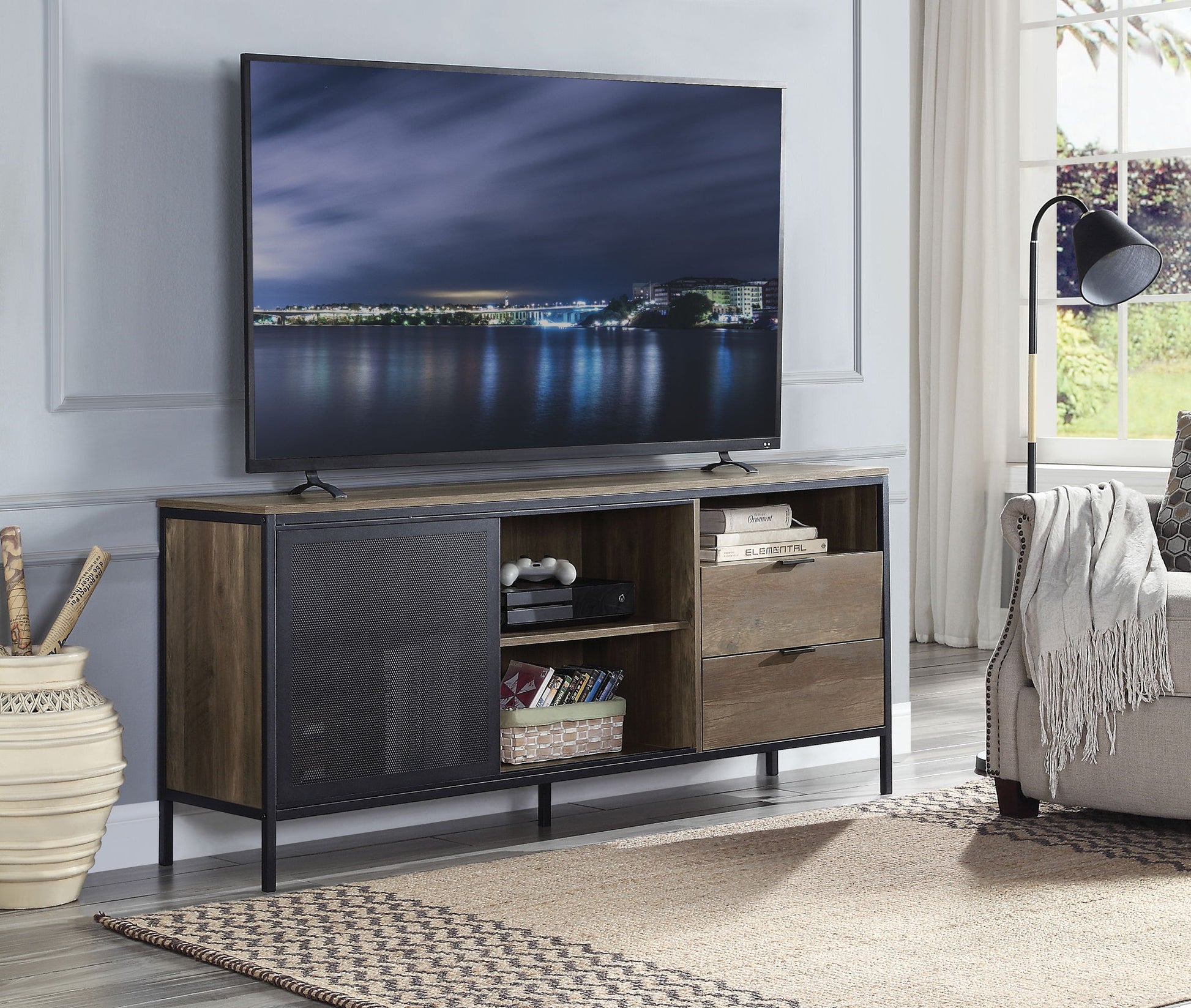 Nantan - Rustic TV Stand Acme
