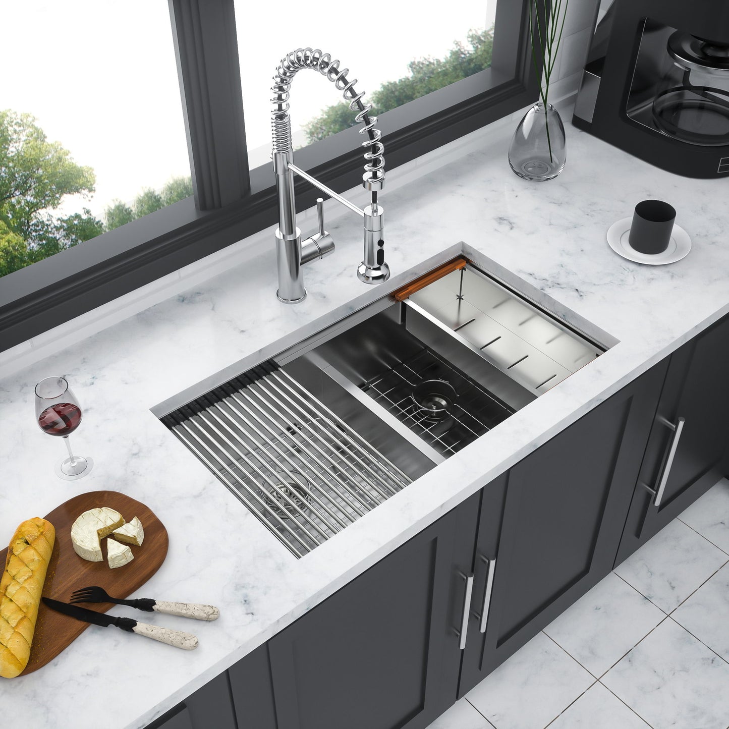 Modern Double Bowl Undermount Kitchen Sink Daily Nest