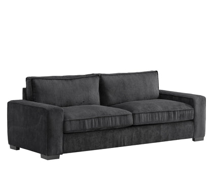Luxe - Corduroy Sofa With Sleek Design, Spacious And Comfortable 3 Seater Couch US Pride