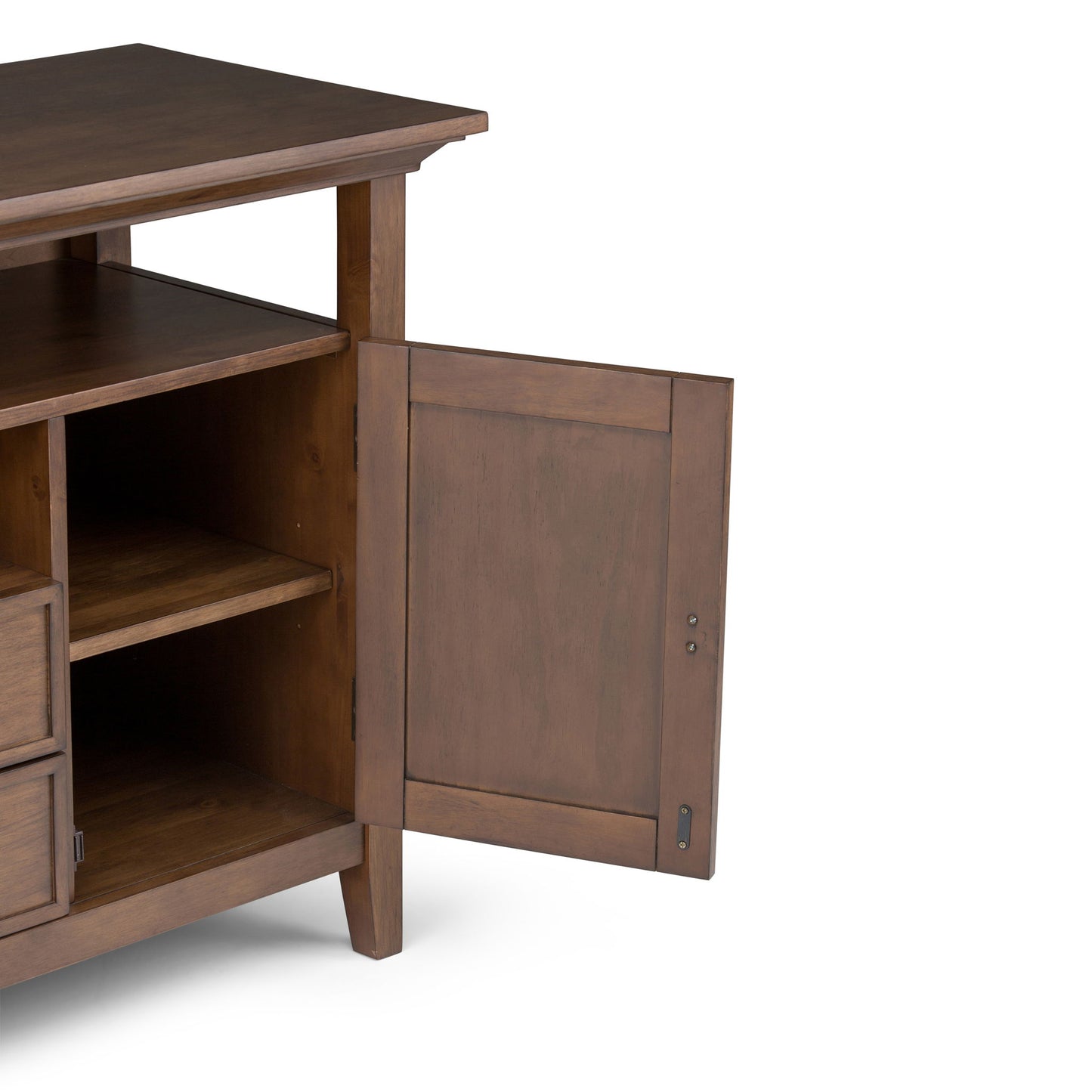 Redmond - Tall TV Media Stand - Rustic Natural Aged Brown Simpli-Home