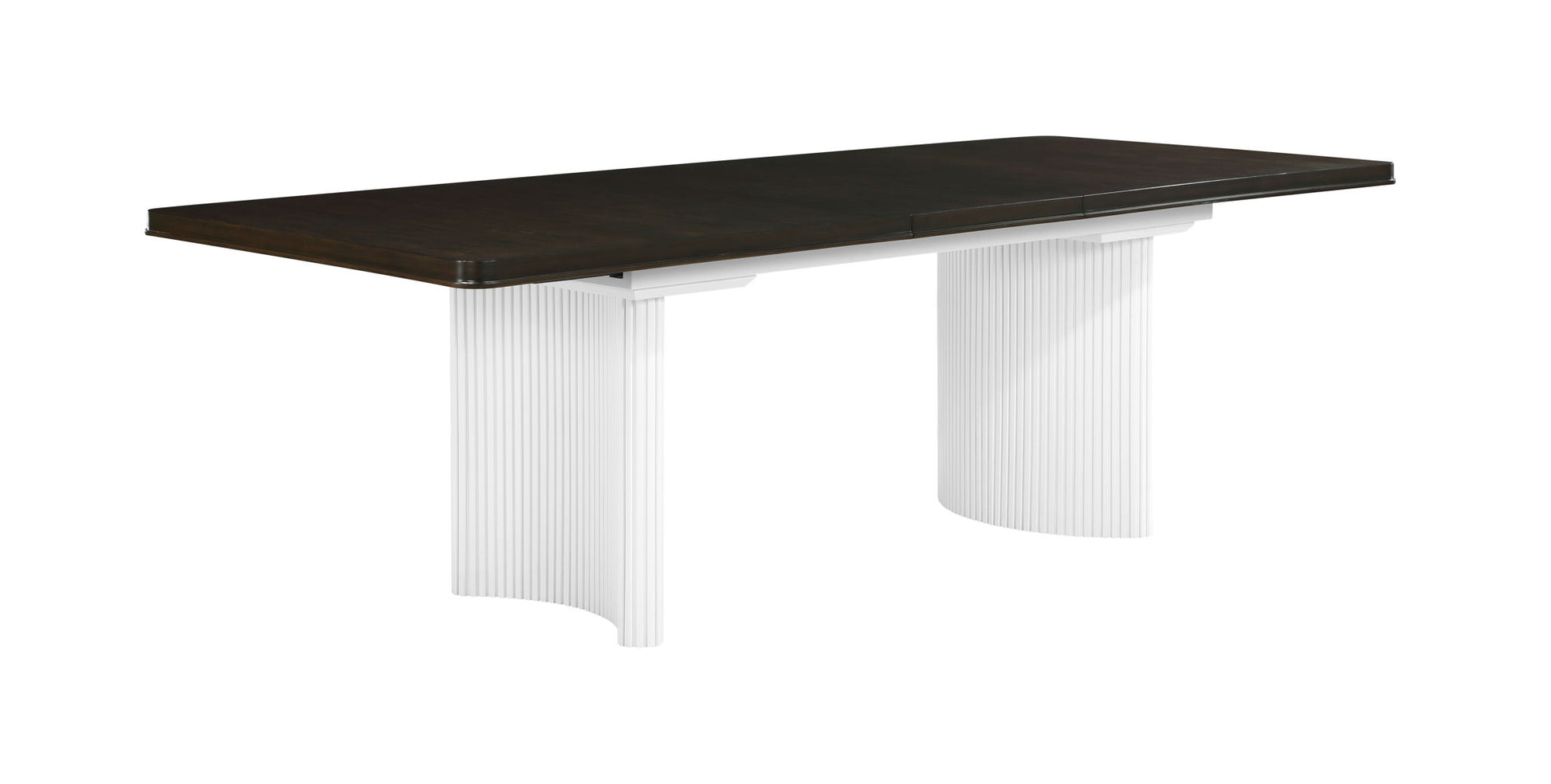 Carene - Dining Table (With Leaf) - Brown / White Acme