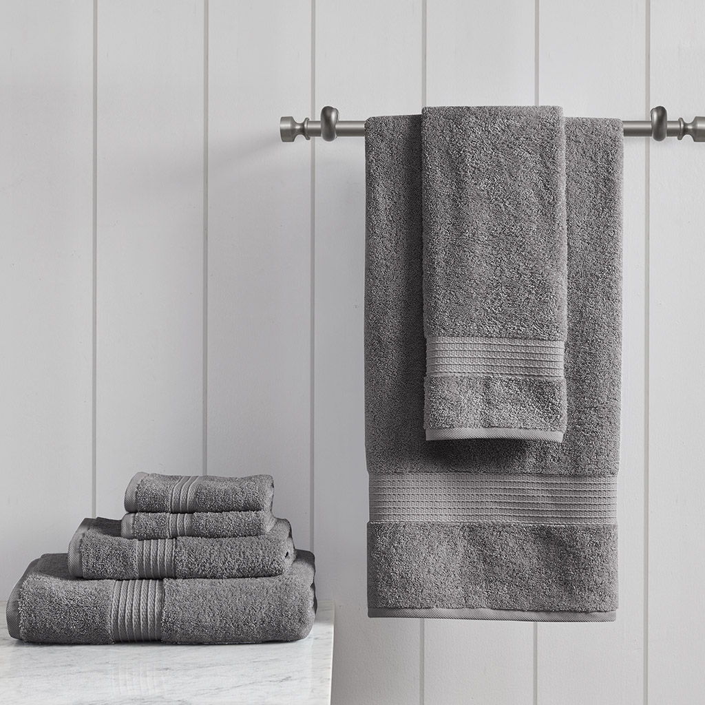 Organic - 6 Piece Towel Set - Charcoal