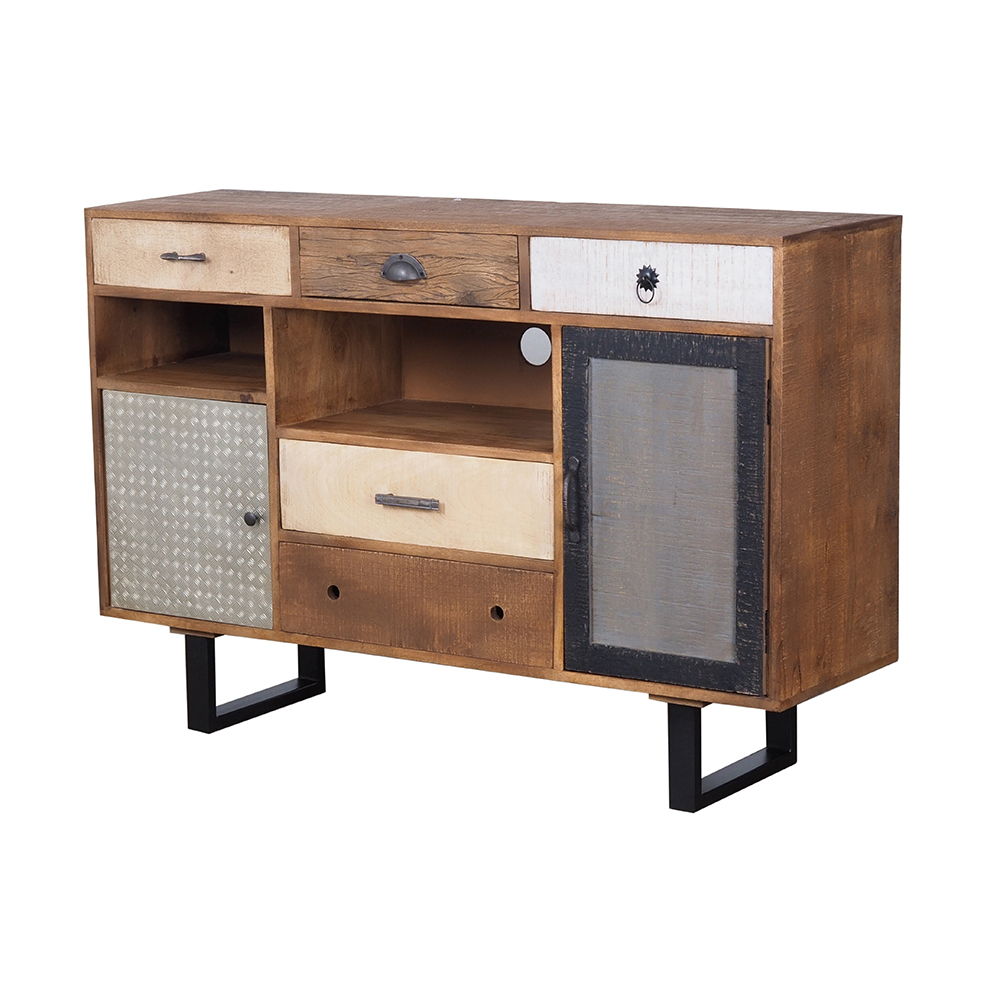 Rustic 2 Drawer Kitchen Island - Multi Home Essentials