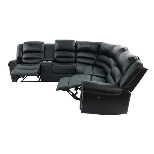 Reclining Sectional Sofa With Console Home Essentials