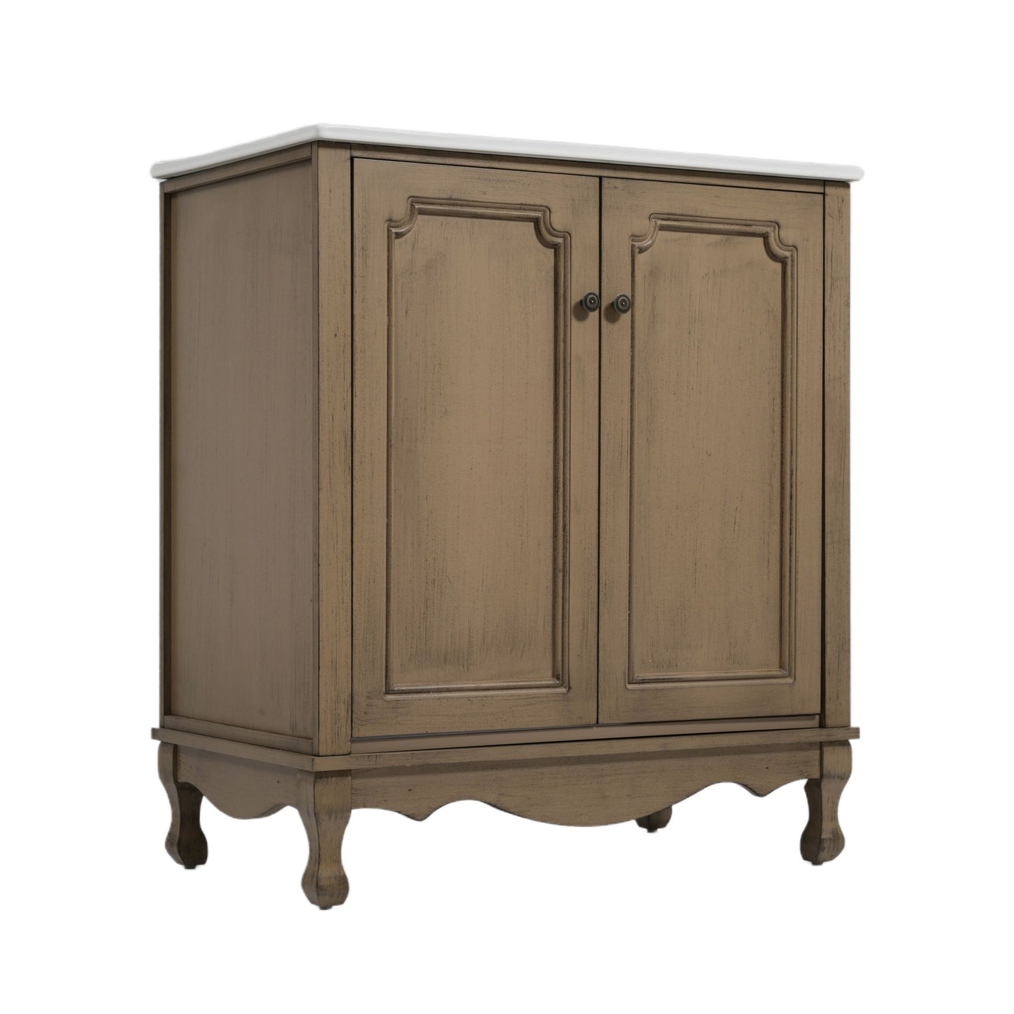 Vintage Double Sink Bathroom Vanity Set With Ceramic Sinks Noble House