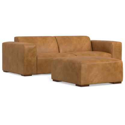 Rex - Handcrafted Sectional Sofa And Ottoman Simpli-Home