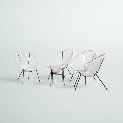 Outdoor Conversation Set With Ergonomic Lounge Chairs And Tempered Glass Table LSI Patio Furniture