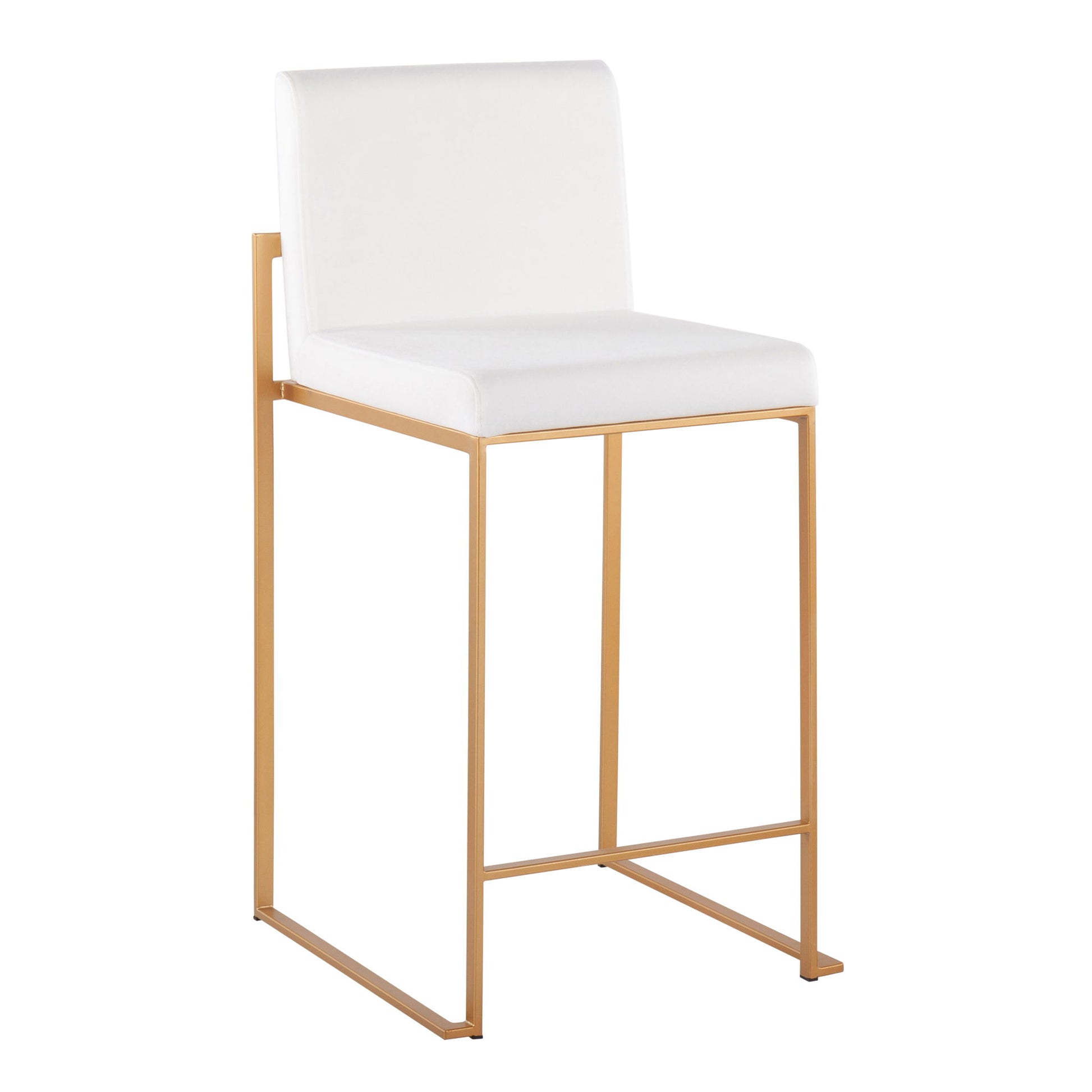 Fuji - Contemporary High Back Stylish Counter Stool Lumi Source